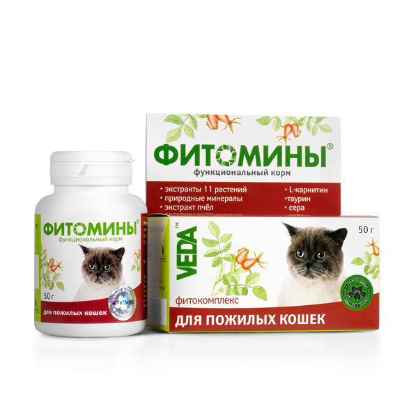 ФитоМины 5576 функциональный корм для пожилых кошек