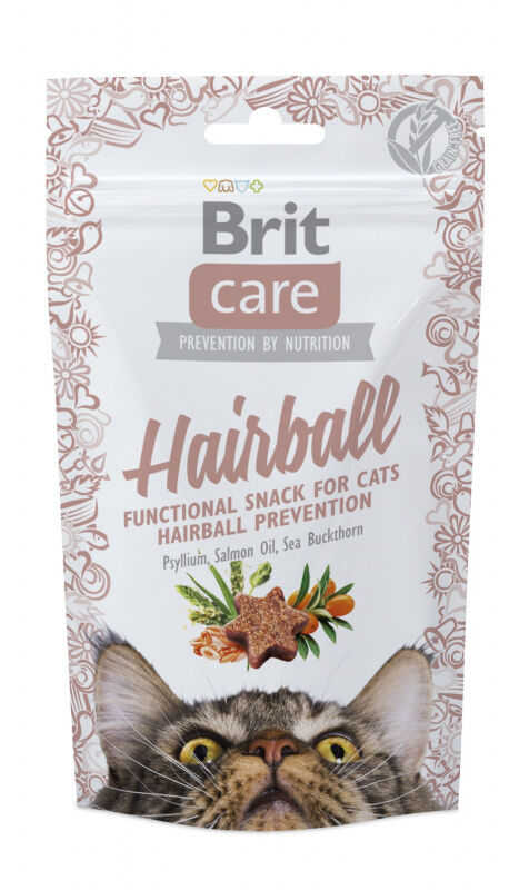 Лакомство Brit Care Hairball  для вывода комков шерсти,50гр
