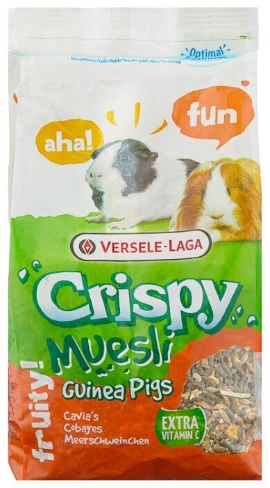 Versele-laga Crispy Muesli корм д/морских свинок с витамином С 1кг