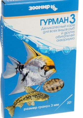 Зоомир Гурман-3 Корм д/рыб,гранулы 30г