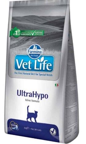 Фармина Vet Life Ultrahypo 0.4кг диета при пищевой аллергии с ярко выраженной гиперчувств. д/к