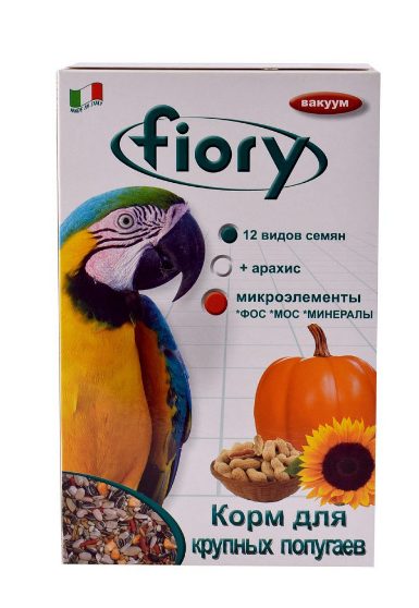 Fiory корм для кркпных попугаев Pappagalli,700гр