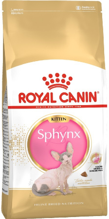 Роял Канин Kitten Sphynx для котят породы Сфинкс до 12 мес.400 гр