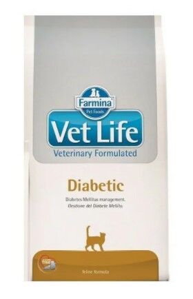 Фармина Корм Vet Life Diabetic д/кошек при диабете,400гр