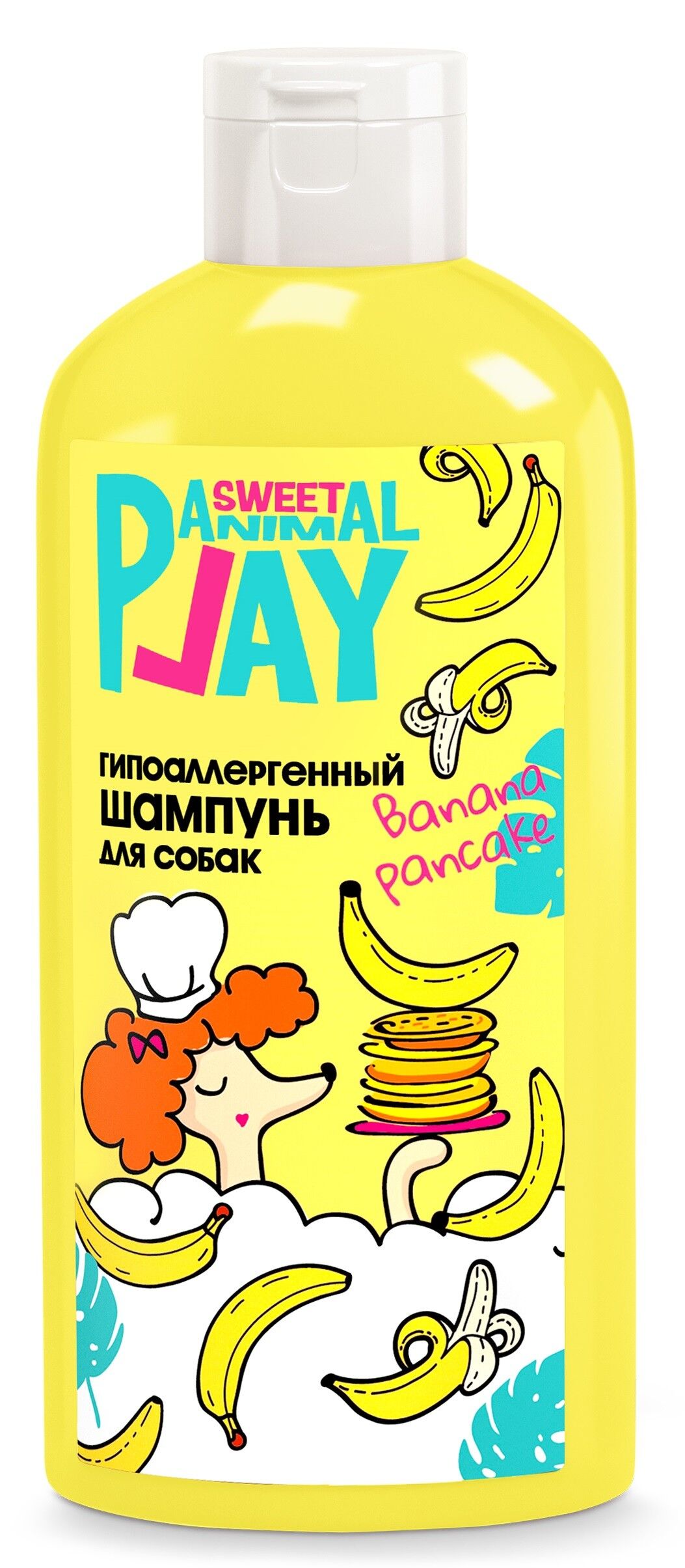 Animal Play sweet Шампунь д/собак гипоаллерг.Банановый панкейк 300мл