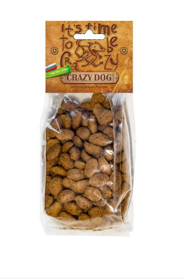 Титбит Grazy Dog Хрустящие зернышки с уткой 65г 012680