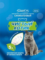 Наполнитель д/кошачьих туалетов "Чистый котик"Силикагелевый 3,5л