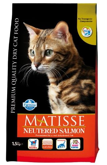 Фармина Matisse сух. корм для стерилизованных кошек лосось 1,5кг 