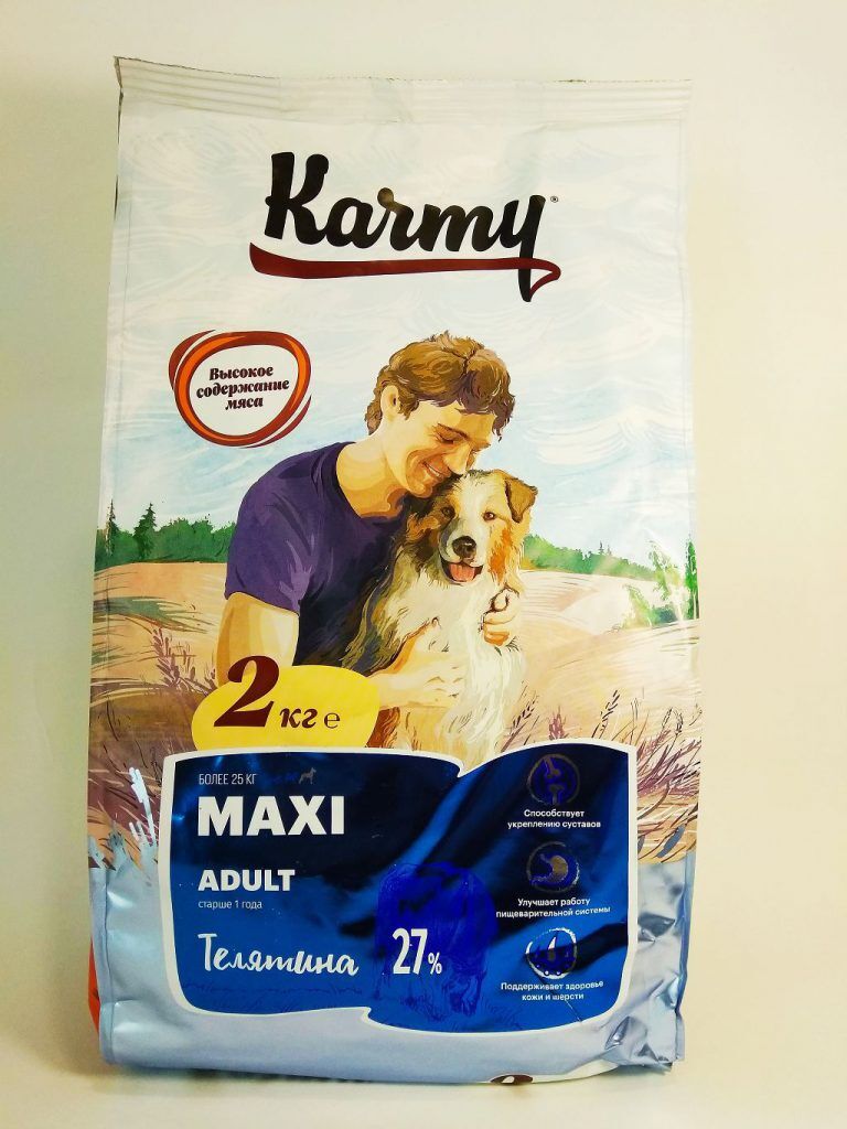 Карми KARMY Maxi  Adult д/взр.собак более 25 кг телятина 2 кг