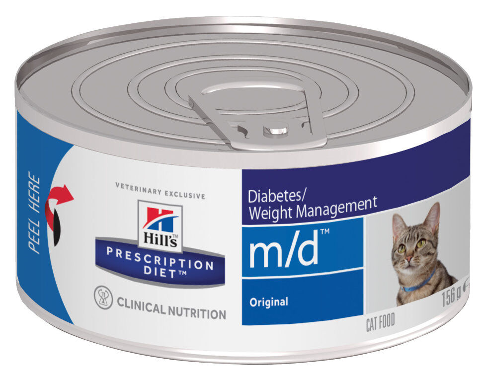Хиллс 4281 диета кон. д/кошек MD лечение сахарного диабета,ожирение 156 г.
