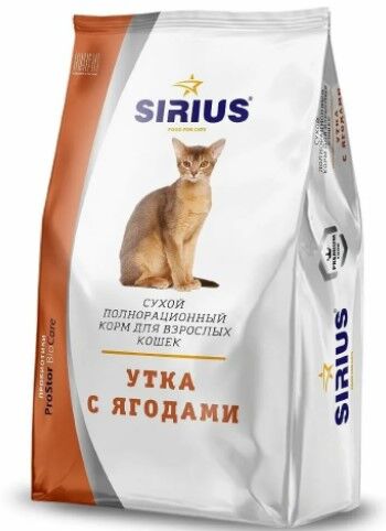 Сириус для стерилизованных кошек 1,5кг