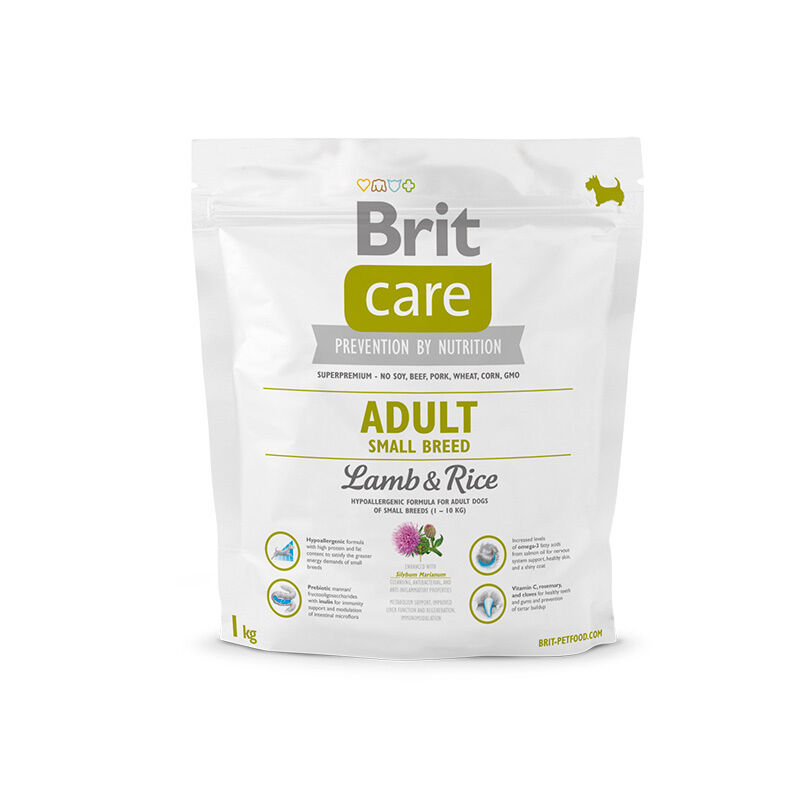 Брит Care Aduit Small Breed сух.д/собак мелких пород (1-10кг) Ягненок/рис 1кг