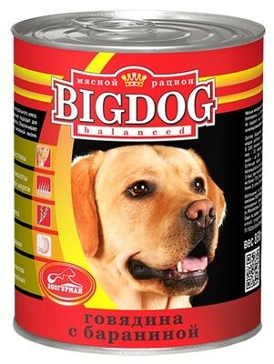 Зоогурман конс. д/с "Big Dog" говядина/баран. 850г