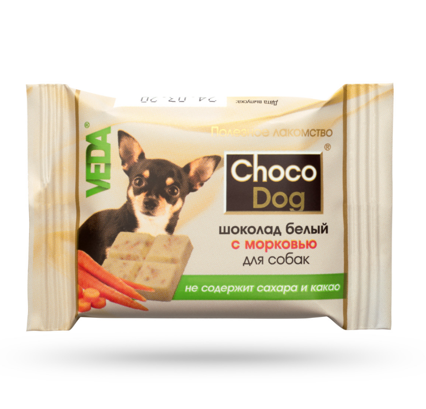 ВЕДА CHOCO DOG шоколад белый с морковью д/с 15гр