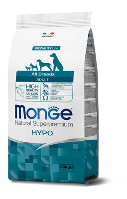Monge Dog Speciality Hypoallergenic корм для взрослых собак гипоаллергенный лосось с тунцом 2,5кг 