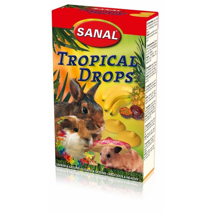 SANAL д/грызунов 45г Tropical Drops с фруктами.																														