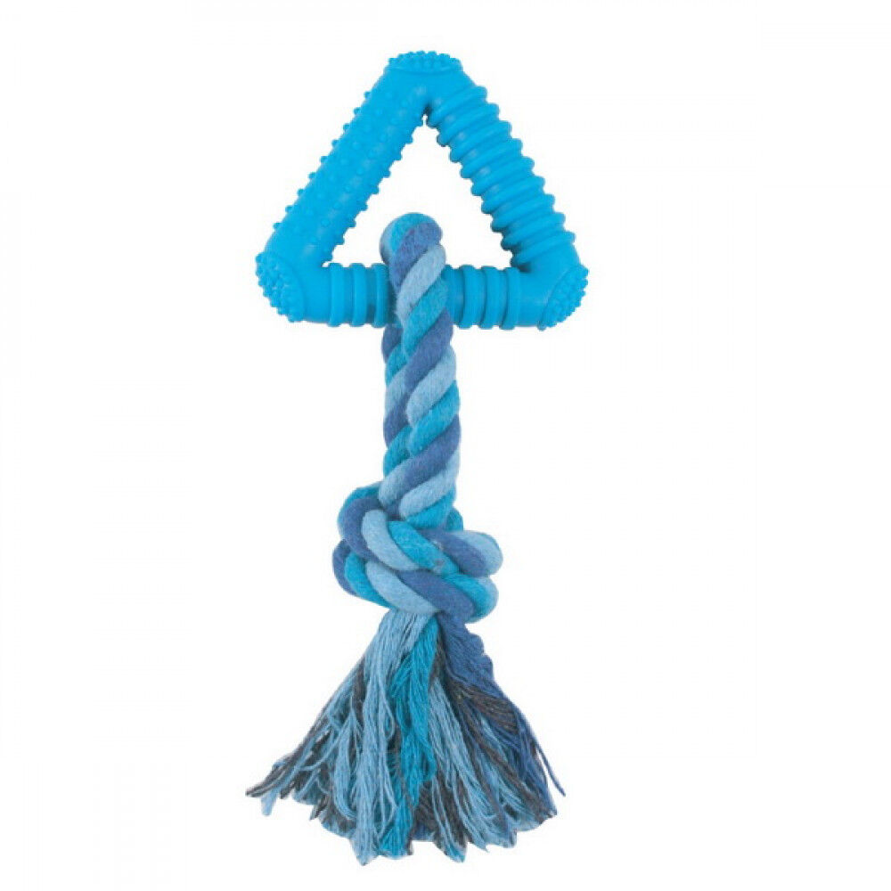 BW0662 Игрушка для собак из ц/литой резины "Треугольник с веревкой", 80/160мм, Triol