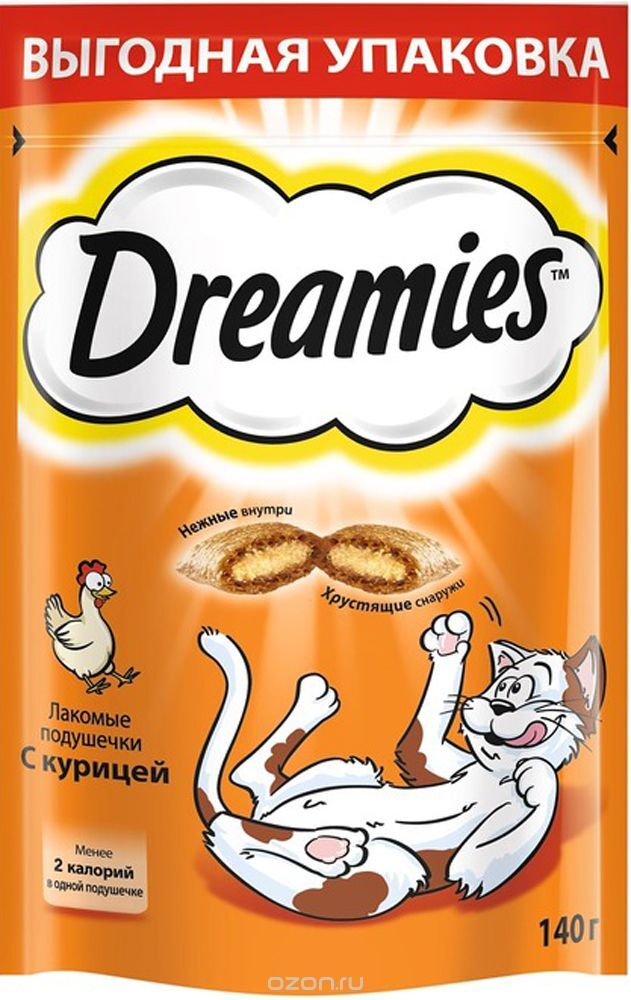 Dreamies Корм д/кошек курица 140гр