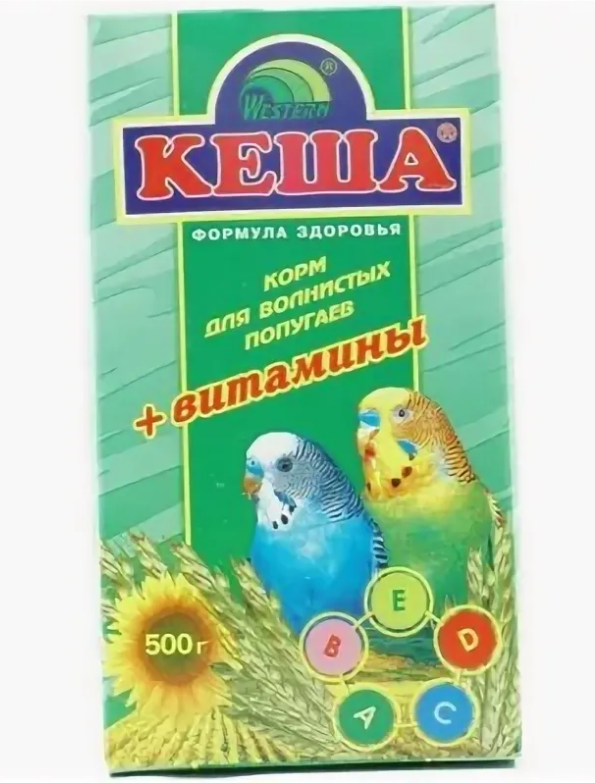 Зерносмесь "КЕША" д/попугаев витамин 500гр 171004