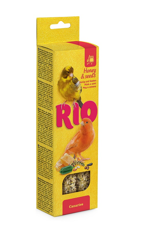 Рио Палочки д/канареек с медом и полезными семенами 2шт*40г 22160
