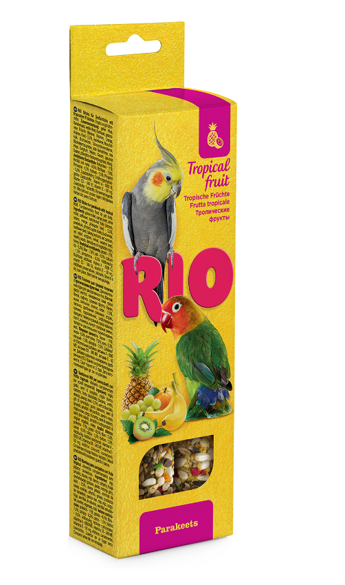 Рио Палочки д/средних попугаев с Тропическими фруктами 2шт*75гр 22130