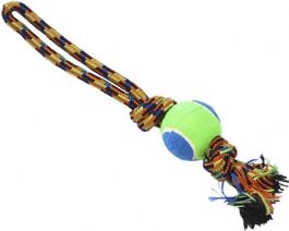 Игрушка д/с №1 Грейфер веревка плетеная с мячом 36 см 95г