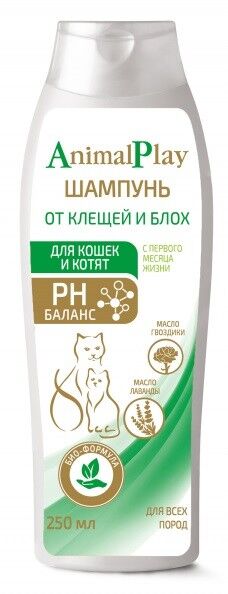 Animal Play Шампунь репел для кошек и котят 250мл