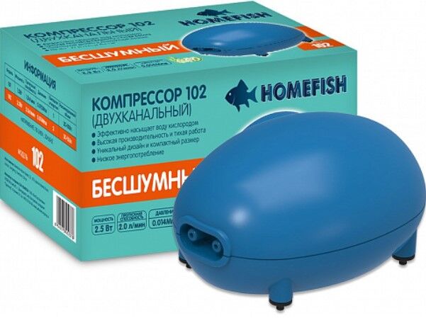 Компрессор для аквариума 102 30-150л HD-102 HOMEFISH