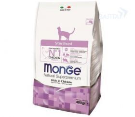 Монж Monge Cat Sterelised корм для стерелизованных кошек 400 гр