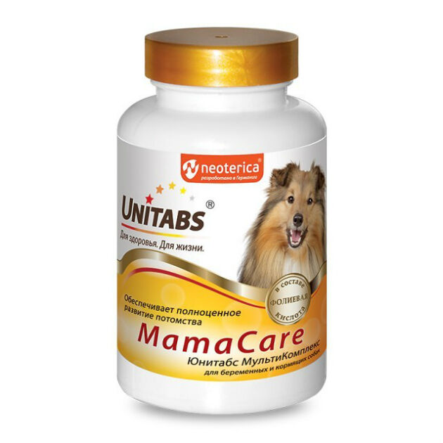 Юнитабс  MamaCare витамины д/беремен.собак с В8