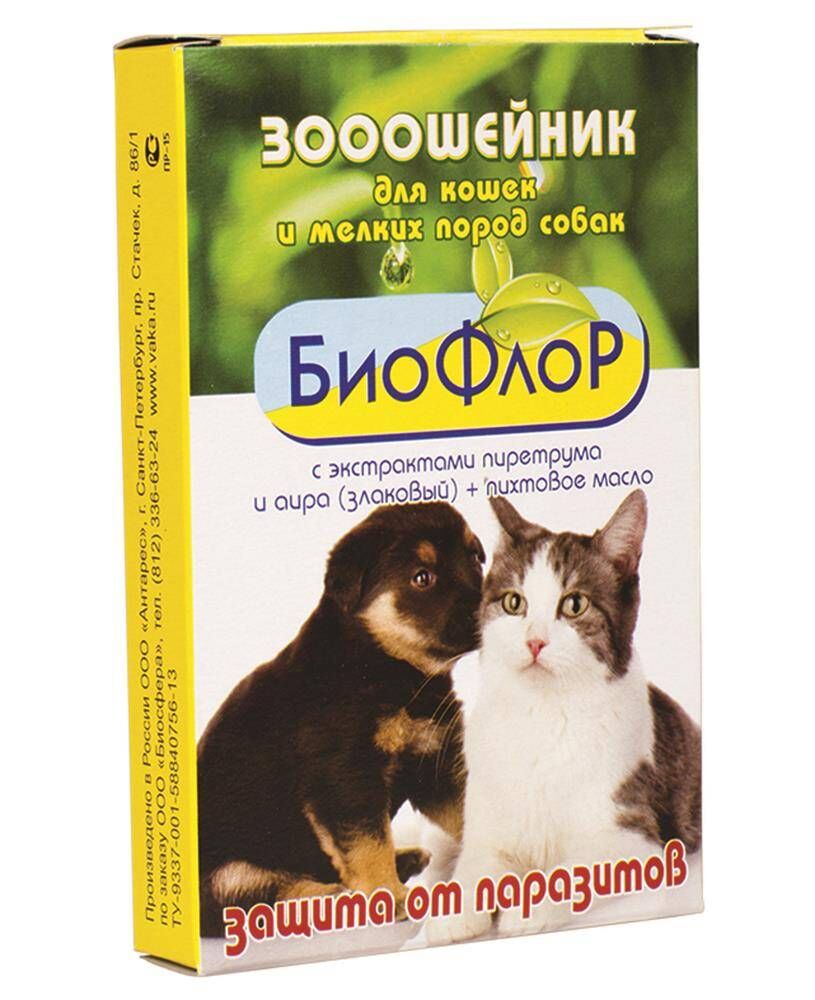 Ошейник БиоФлор для кошек против блох 35см